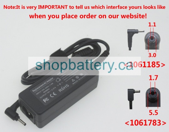 Chromebook 11 cb3-131 laptop ac adapter store, acer 45W adapters for canada - Click Image to Close