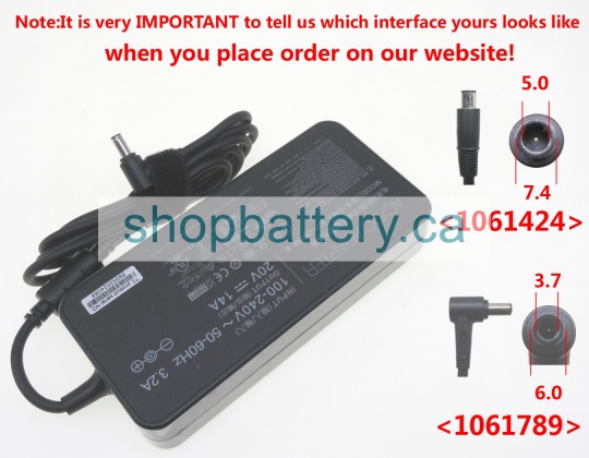 Rog g703gx-e5048r laptop ac adapter store, asus 280W adapters for canada - Click Image to Close