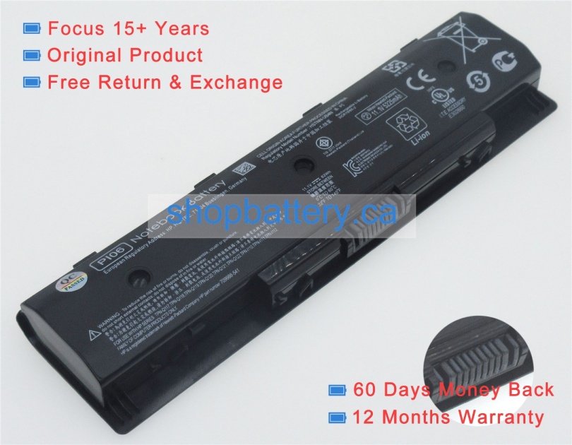 Envy 15-j000 laptop battery store, hp 62Wh batteries for canada - Click Image to Close