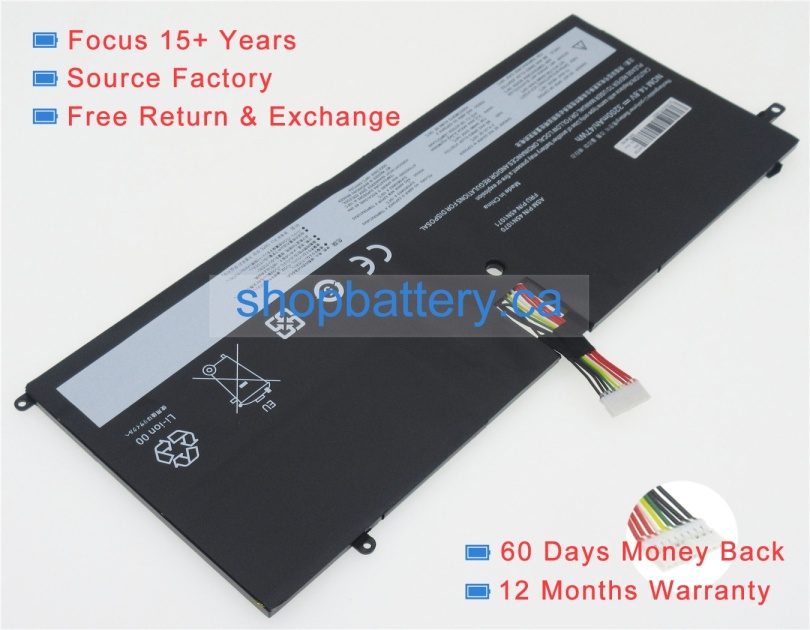 Thinkpad x1 carbon 3460cgm laptop battery store, lenovo 46Wh batteries for canada - Click Image to Close