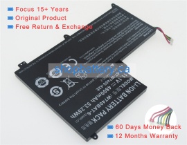 S413 laptop battery store, clevo 53.28Wh batteries for canada