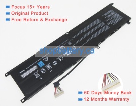Stealth gs66 12ugs laptop battery store, msi 95Wh batteries for canada
